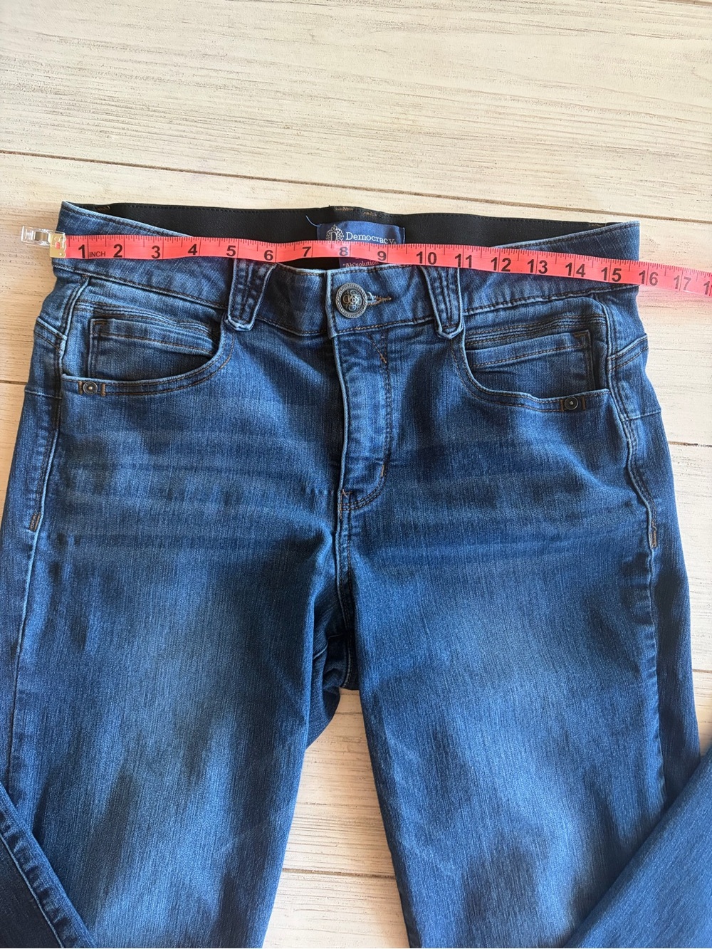 Democracy Dark Blue Straight-Leg Jeans - Picture 5 of 9